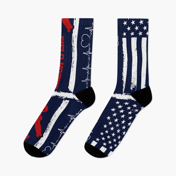 Item preview, Field Hockey America Flag Blue Retro designed and sold by LittleFunky79.