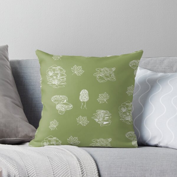 Item preview, Woodland Mushrooms Sage 1 designed and sold by Ashley Gagnon.