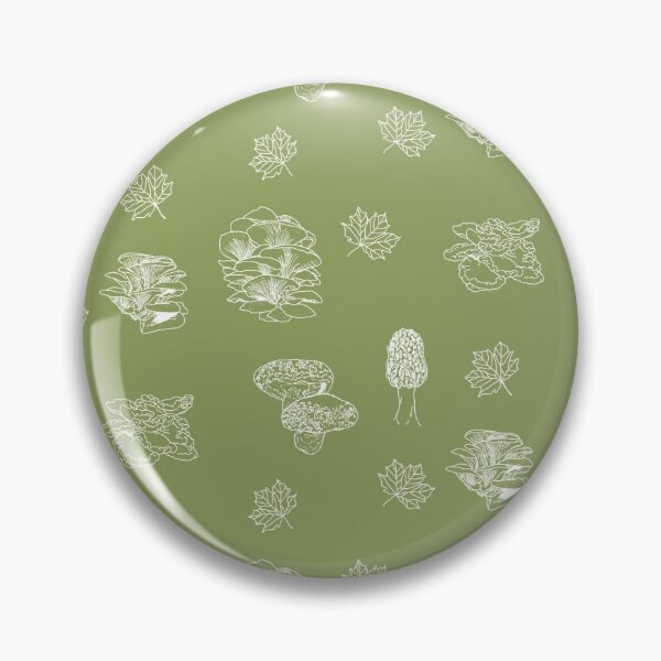 Item preview, Woodland Mushrooms Sage 1 designed and sold by Ashley Gagnon.