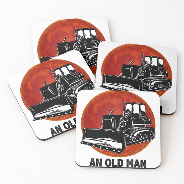 Item preview, Never Underestimate an Old Man with A Bulldozer designed and sold by Saminuthe.
