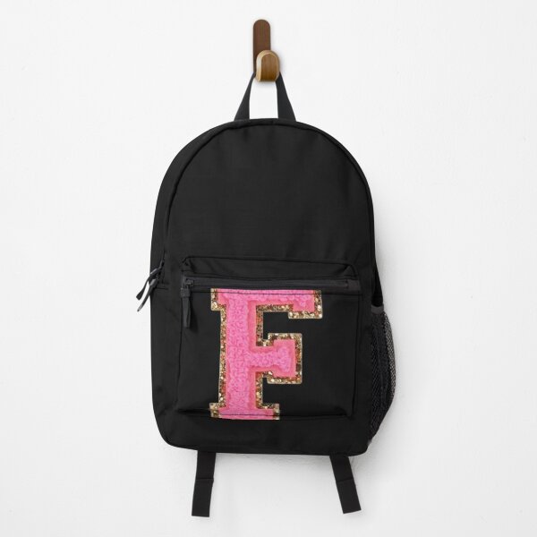 Item preview, F - Bubblegum Glitter Varsity Letter Patches Sticker designed and sold by MarthaPatterso.
