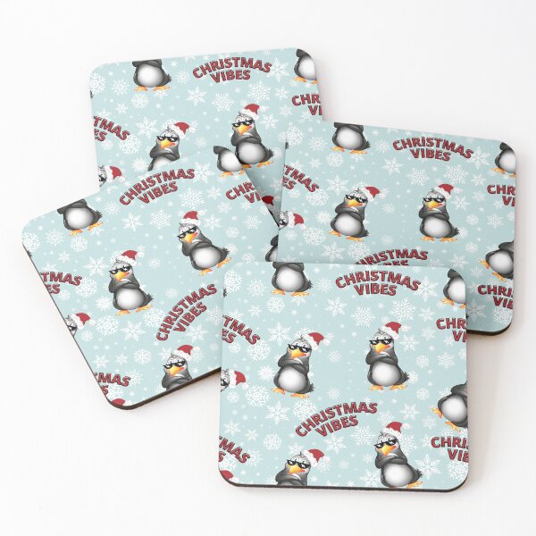 Item preview, Christmas Vibes Cool Penguin Pattern  designed and sold by Designs By YL.