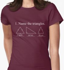 Name the Triangles Women's Fitted T-Shirt