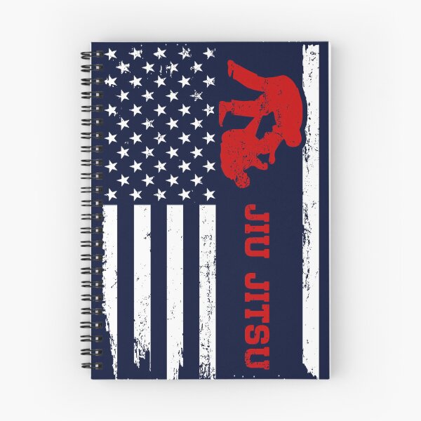 Item preview, Jiu Jitsu America Flag Blue Retro designed and sold by LittleFunky79.