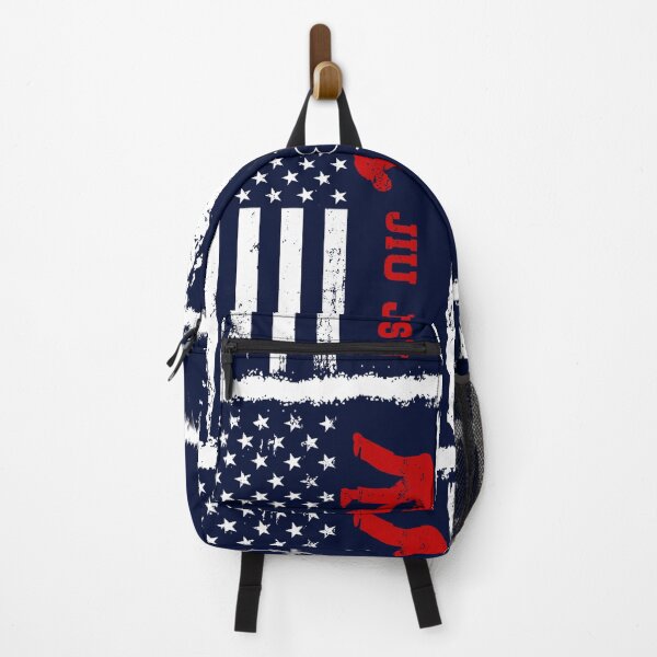 Item preview, Jiu Jitsu America Flag Blue Retro designed and sold by LittleFunky79.