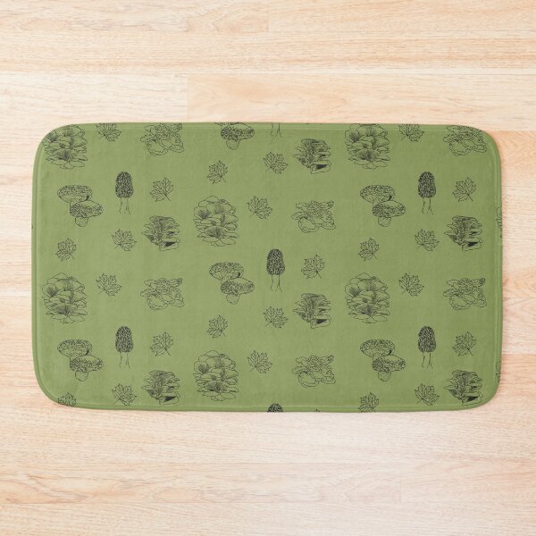 Item preview, Woodland Mushrooms Sage 2 designed and sold by Ashley Gagnon.