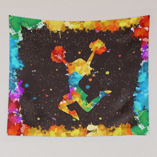 Item preview, Cheerleading Art Watercolor designed and sold by DesignForYou79.