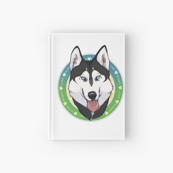 Husky Love (Black) Hardcover Journal