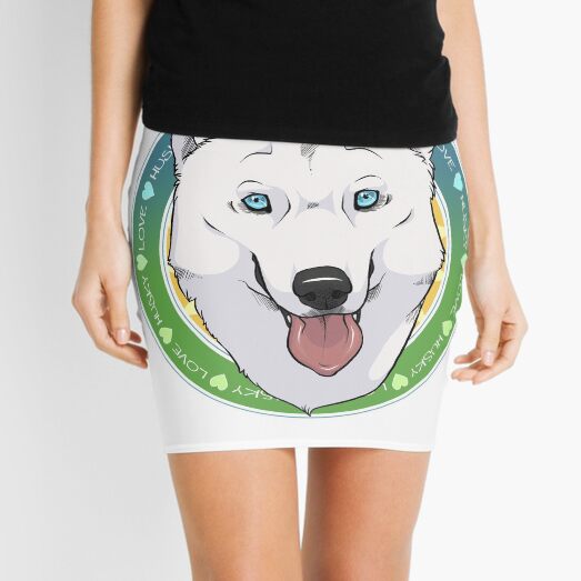 Husky Love (White) Mini Skirt