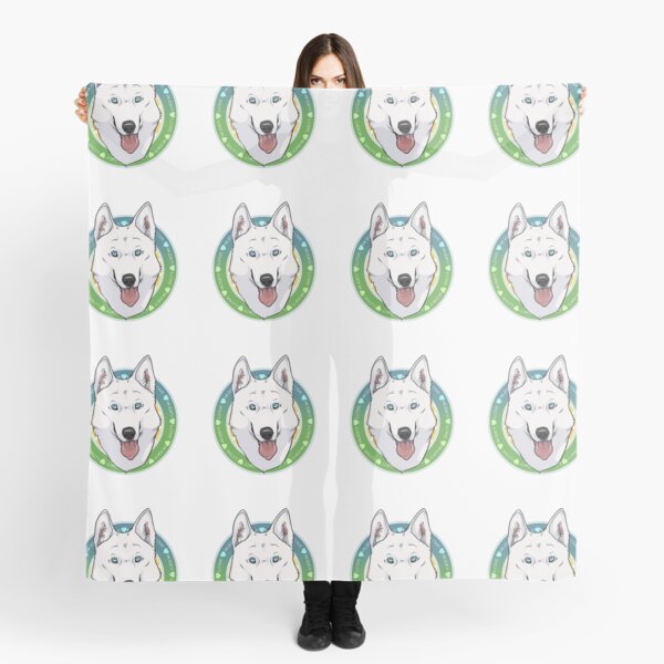 Husky Love (White) Scarf