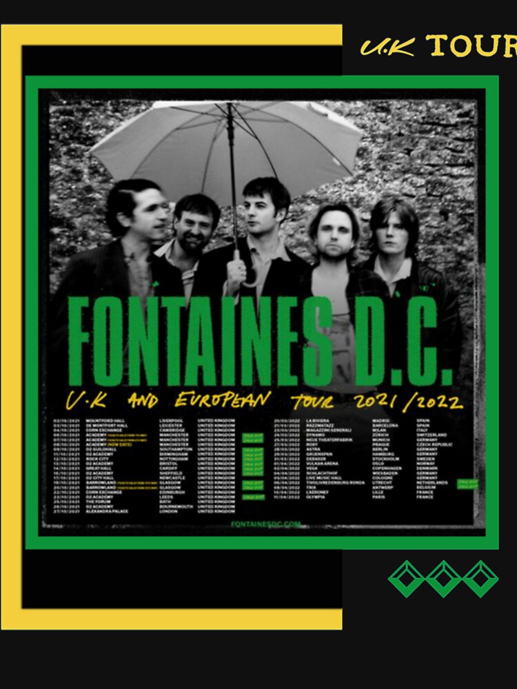 "FONTAINE DC UK TOUR 2021 " Tshirt for Sale by TheMerchandiseS