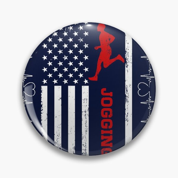 Item preview, Jogging America Flag Blue Retro designed and sold by LittleFunky79.