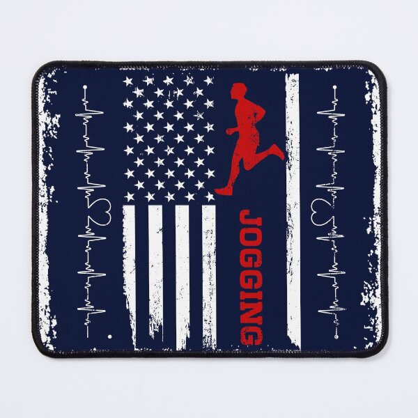 Item preview, Jogging America Flag Blue Retro designed and sold by LittleFunky79.