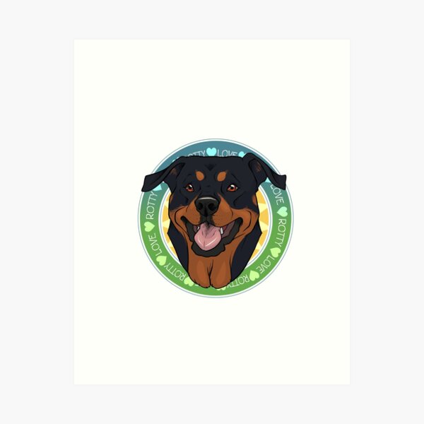 Rotty Love Art Print