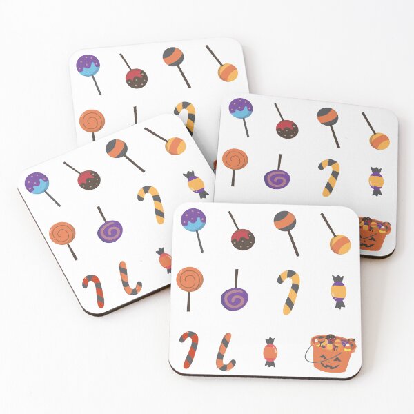 Item preview, Halloween Candy Trick or Treat Sticker Pack #1 of 2 Journals Diaries Scrapbooking Sticker Books Candy Canes Lollipops Pumpkin Bucket designed and sold by Hanlar.