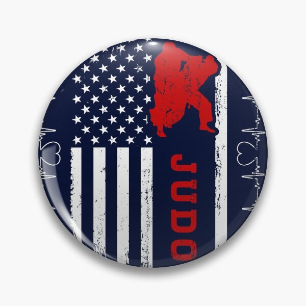 Item preview, Judo America FlagBlue Retro designed and sold by LittleFunky79.