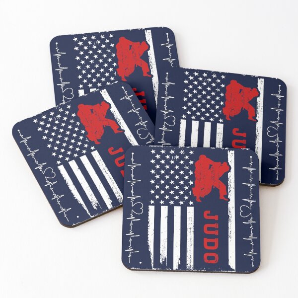 Item preview, Judo America FlagBlue Retro designed and sold by LittleFunky79.