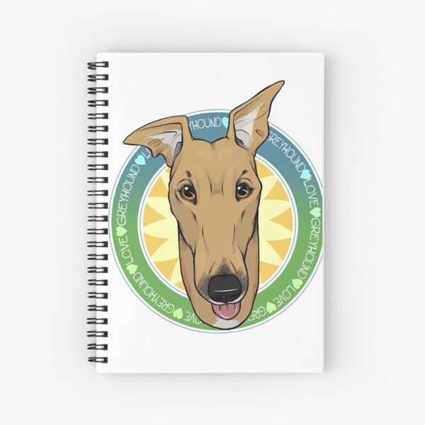 Greyhound Love (Fawn) Spiral Notebook