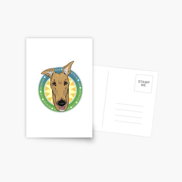 Greyhound Love (Fawn) Postcard