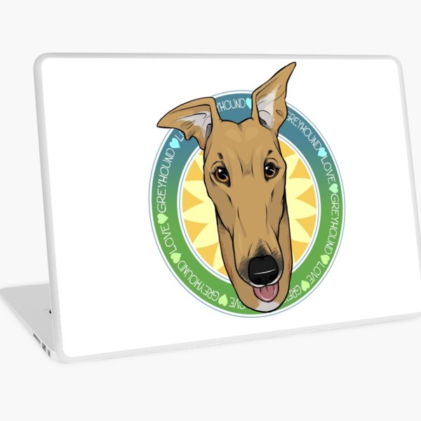 Greyhound Love (Fawn) Laptop Skin