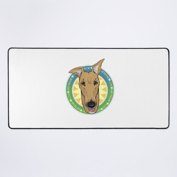Greyhound Love (Fawn) Desk Mat