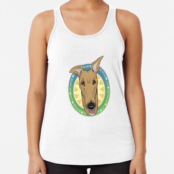 Greyhound Love (Fawn) Racerback Tank Top