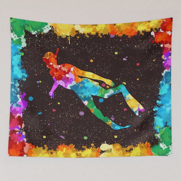 Item preview, Diving Art Watercolor designed and sold by DesignForYou79.