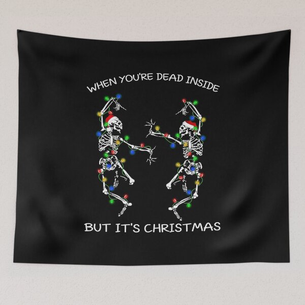 Item preview, Dancing Skeletons When You're Dead Inside Funny Christmas designed and sold by shophia-art.