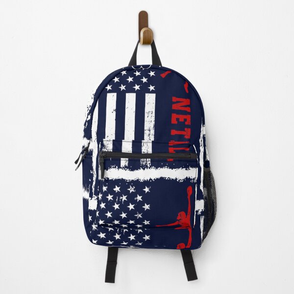 Item preview, Netball America Flag Blue Retro designed and sold by LittleFunky79.