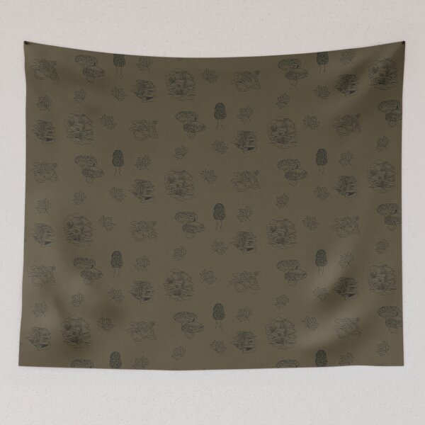 Item preview, Woodland Mushrooms Brown 2 designed and sold by Ashley Gagnon.