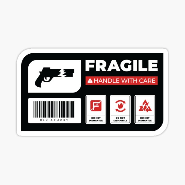 Destiny Fragile label Sticker