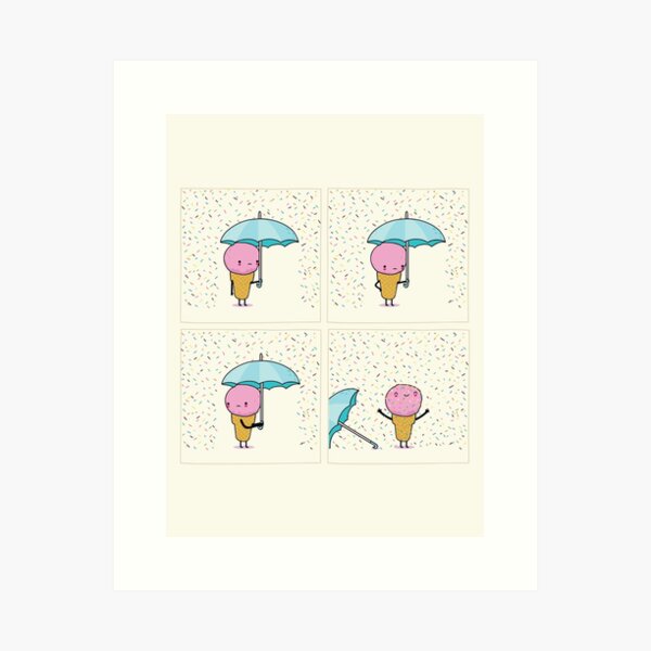 Let go Art Print