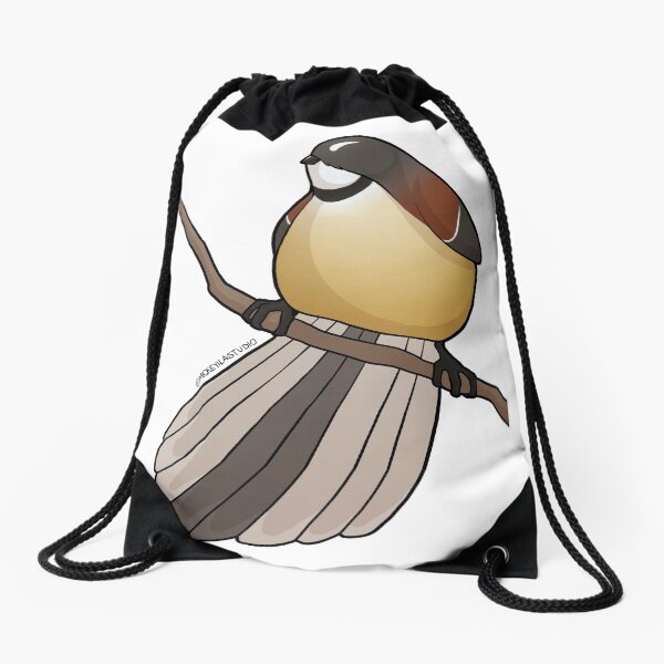 Fatty Fantail 2 Drawstring Bag