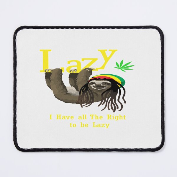 Item preview, Lazy like a Sloth with BOB Marley Hat & bob hair| Perfect Gift designed and sold by gearadine.