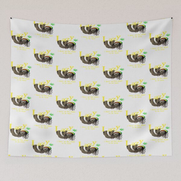 Item preview, Lazy like a Sloth with BOB Marley Hat & bob hair| Perfect Gift designed and sold by gearadine.