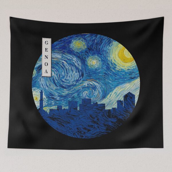 Item preview, Genoa Starry Night Van Gogh Circle designed and sold by DFerraz.