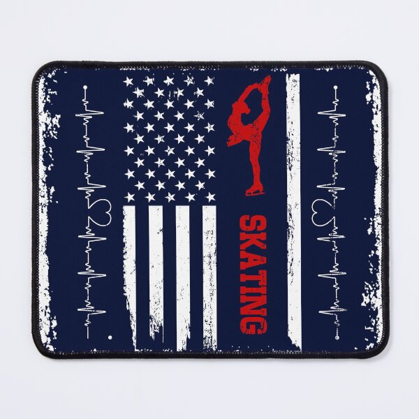 Item preview, Skating America Flag Blue Retro designed and sold by LittleFunky79.