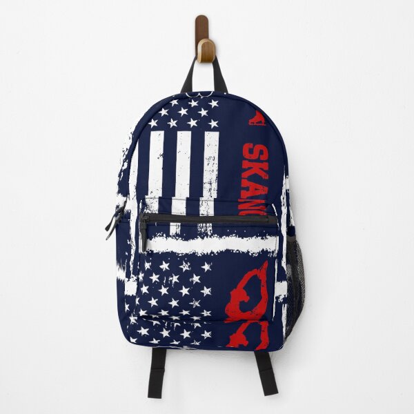 Item preview, Skating America Flag Blue Retro designed and sold by LittleFunky79.