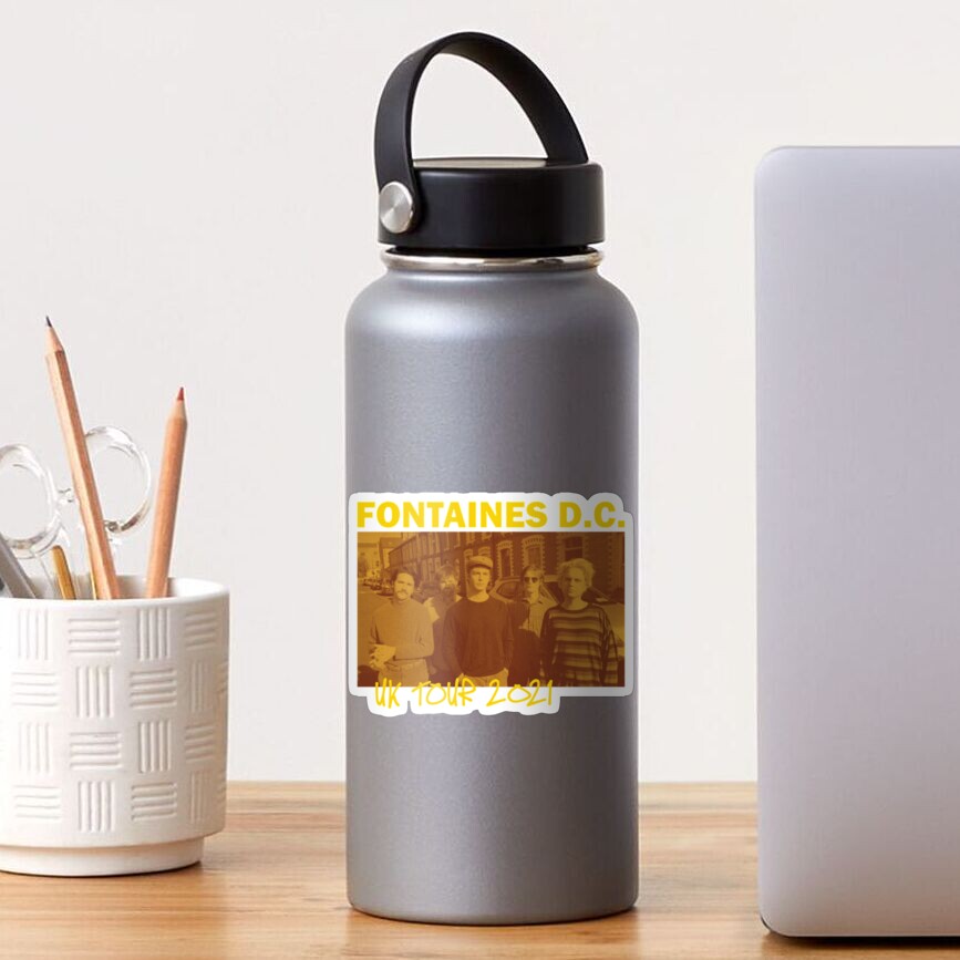 "FONTAINES DC UK TOUR 2021 " Sticker for Sale by TheMerchandiseS
