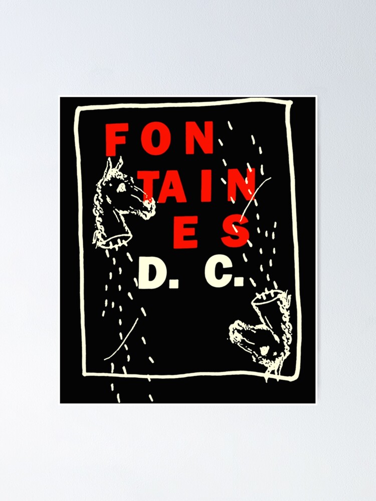 "FONTAINES Show D.C. American DC Tour 2022 " Poster by TheMerchandiseS