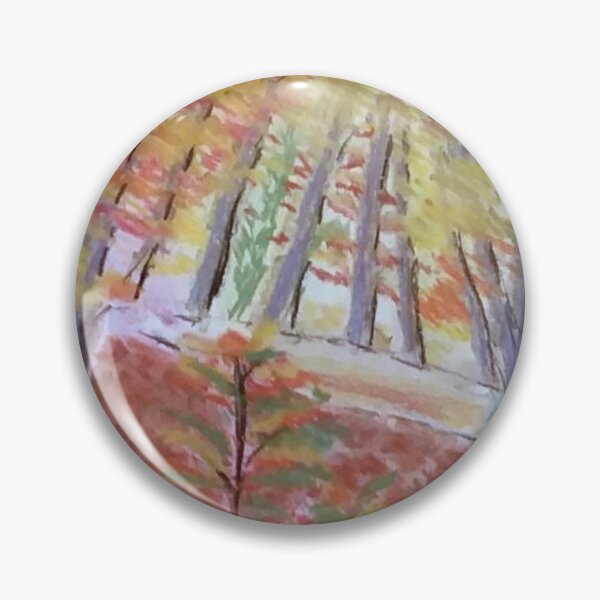 Item preview, The Narrow Path Abstract Pastel Autumn Nature Scene designed and sold by AliCatOriginals.