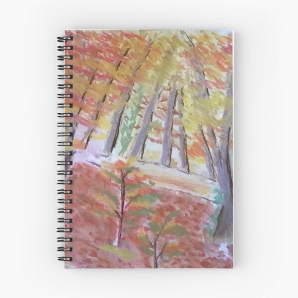 Item preview, The Narrow Path Abstract Pastel Autumn Nature Scene designed and sold by AliCatOriginals.