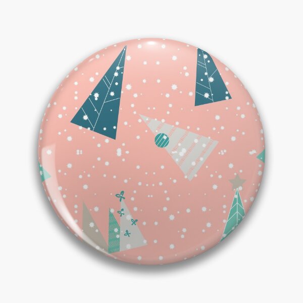 Item preview, Coral Christmas Trees Pattern designed and sold by Designs By YL.