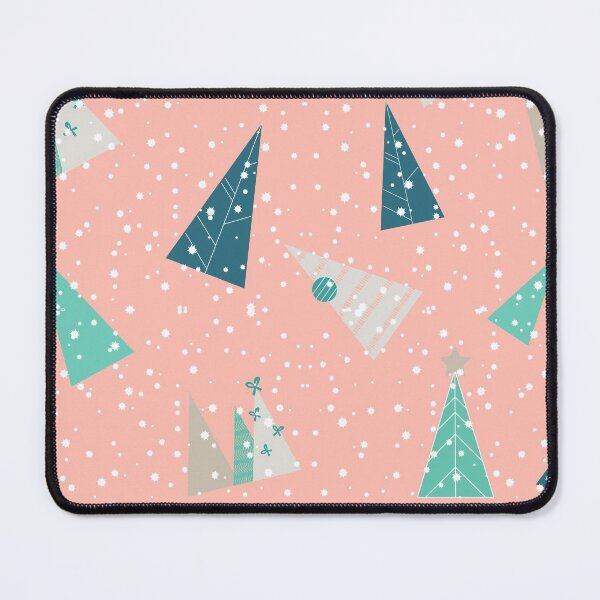 Item preview, Coral Christmas Trees Pattern designed and sold by Designs By YL.