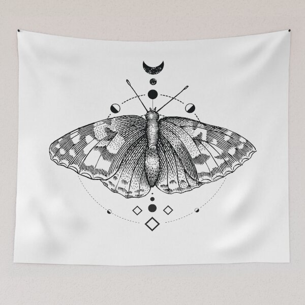 Item preview, Hand-Drawn Butterfly Illustration designed and sold by artado.