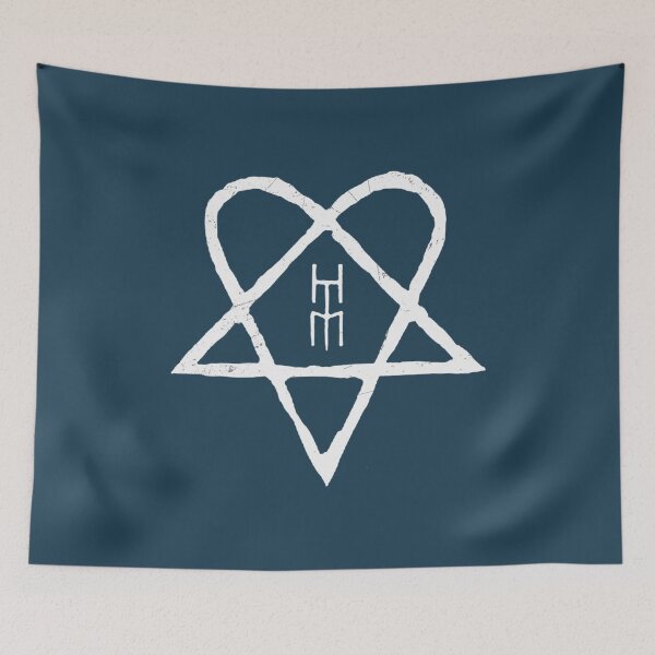 Item preview, Him Ville Valo Band white Heartagram  Razorblade Romance designed and sold by InArtCraft.