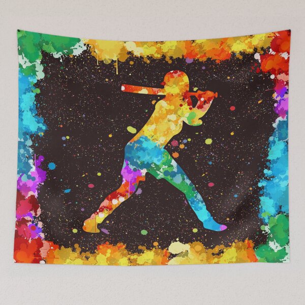 Item preview, Softball Art Watercolor designed and sold by DesignForYou79.