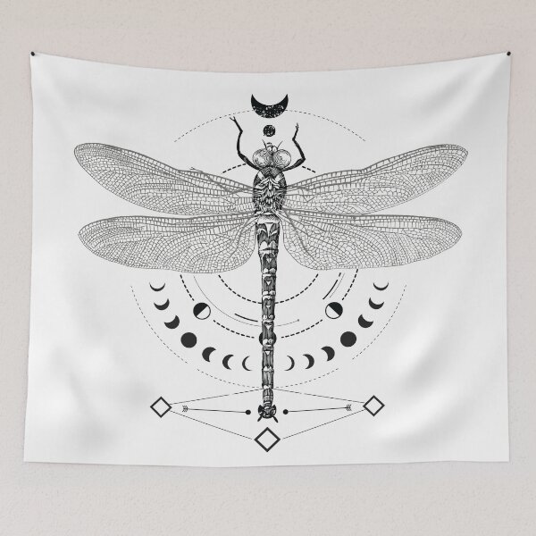 Item preview, Hand-Drawn Dragonfly Illustration designed and sold by artado.