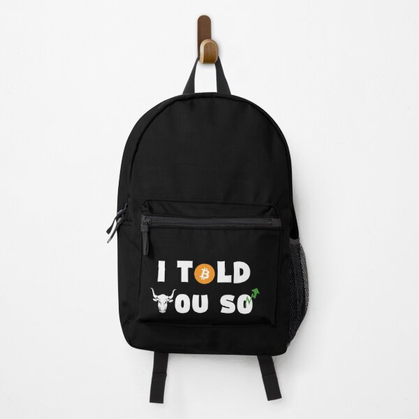Item preview, Bitcoin spike i told you so quote , bull market, bullish spike, to the moon designed and sold by Th3 Merch.