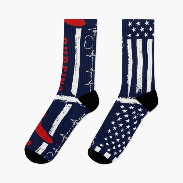 Item preview, Surfing America Flag Blue Retro designed and sold by LittleFunky79.